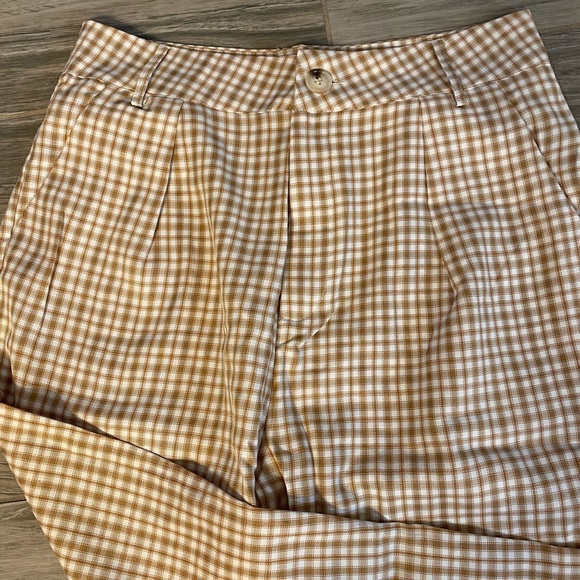 Plaid Yellow Trousers - Never Worn - Picture 5 of 5